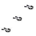 thumbnail image 2 of Guardurnaity unisex única de poliéster Pulseras de la amistad para hombres y mujeres Glamour personalizado Negro Type1 NO1, 2 of 6