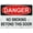 Warning Sign 2, variant on Metal Hanging Plate Horizontal Sign NITROGEN DIOXIDE, Waterproof, Fade and Scratch Resistant, safety signs, equipment Warning signs, etc - DANGER SIGN Style 30x40cm