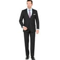 thumbnail image 1 of Men's Notch Lapel 2 Button Closure Single Breasted Slim Fit Suit Black Cheap Priced Business Suits Clearance Sale Suits For Men, 1 of 1