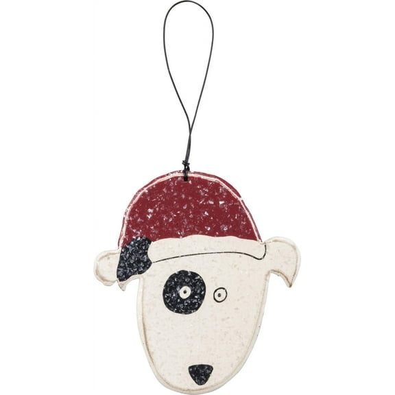 Primitives By Kathy 3.75 Inches x 4 Inches Wood Dog Ornament Home Decor