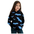 thumbnail image 4 of Huowey Toddler Girls Halloween Clothes Sweatshirt Cotton Lightweight Kids Winter Warm Sweater Long Sleeve Crewneck Pullover Tops,Blue,18-24 Months, 4 of 4