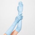 thumbnail image 5 of Unique Bargains 1 Pair Party Gloves Elegant Mid-Length Stretch Satin Long Opera Party Gloves 14.96"x4.72" Sky Blue, 5 of 5