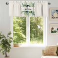 thumbnail image 6 of Eucalyptus Leaf Kitchen Valances for Windows Vintage Green Leaf Spring Summer Rod Pocket Curtain Valances for Living Room Bedroom Cafe Window Treatment, 1 Panel, 60x18 Inch, 6 of 7