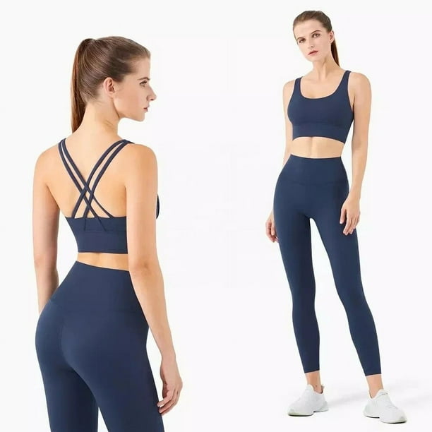 Seamless Yoga Set Women's Sportswear Workout Clothes Athletic Wear Gym  Legging Fitness Bra Crop Top Long Sleeve Sports Suits