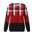 thumbnail image 5 of Jienlioq Hauts d'Hiver pour Femmes Mode Chandail Décontracté à Manches Longues à Col Rond Imprimé pour Femmes Hauts Blouse, 5 of 5