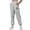 Gray, variant on XUNKUSGA Womens Sweatpants Elastic High Waist Cinch Bottom Jogger Pants for Women Fashion Casual Letter Printed Athletic Long Trousers Pants For Women with Pockets