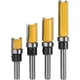 thumbnail image 1 of 4PCS 1/4" Wood Router Bit Copy Cutter (4 Sizes) High Quality Alloy Steel Blade 10mm, 20mm, 25mm, 38mm for Solid Wood, Particle Board, MDF, etc, 1 of 5