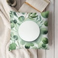 thumbnail image 3 of Spring Eucalyptus Leaves Pillow Covers  Watercolor Green Plants Decorative Throw Pillow Cases Soft Velvet Square Cushion Covers for Sofa Couch Car Bedroom Home Decor, 3 of 5