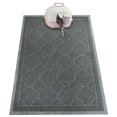 thumbnail image 1 of PETUPPY Premium Durable Cat Litter Mat, XL Size 47"X36"- No Phthalate- Non-Slip-Water Resistant- Easy to Clean-Soft On Kitty Paws-Traps Litter from Litter Box(Extra Large Gray Khaki), 1 of 1