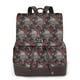 thumbnail image 1 of Disketp Skull and Red Roses Mochila de Cuero para Mujer, Bolso de Espalda Antirrobo con Estilo para Viaje, Trabajo y Uso Diario, 1 of 4