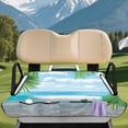 thumbnail image 2 of Uorisanigo Golf Cart Seat Covers with 4 Front Pockets, Universal Beach Coconut Tree Golf Cart Seat Towel Blanket Fits for EZGO, Yamaha and Other 2 Person Seats, Golf Decoration, 2 of 7