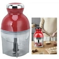 thumbnail image 4 of 250W Electric Meat Chopper with Stainless Steel Blades, 500ml Capacity, Low Noise, Ergonomic Design for Home Use - US Plug 110V, Includes 9 Accessories, 4 of 9