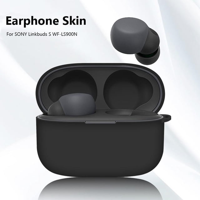 Funda de silicona suave para auriculares Sony Linkbuds S WF-LS900N (negro) Likrtyny Para estrenar