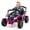 Rose & Black, variant on Costway 12V Kids Ride On Car Battery Powered Electric Remote Control LED Lights Music Suitable for 1 kid Black