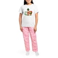thumbnail image 4 of CafePress - Wee Bit Irish Rat Terrier Women's Light Pajama - Women's Short Sleeve Print T-Shirt and Pants Light Cotton Pajama Set, 4 of 7