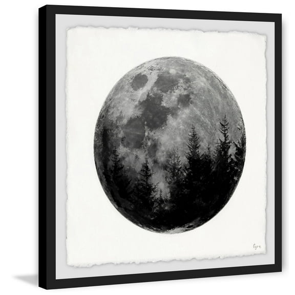 Darkening Moon Framed Painting Print