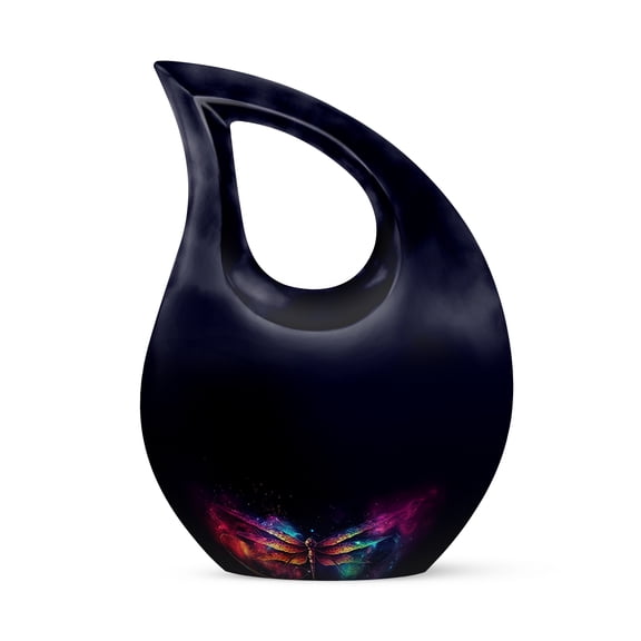 MUKTIVE Dragonfly Funeral urns for Human Ashes Adult Male - Cremation urn for Human Ashes Adult Women - Memorial Decorative Ashes 10 inch