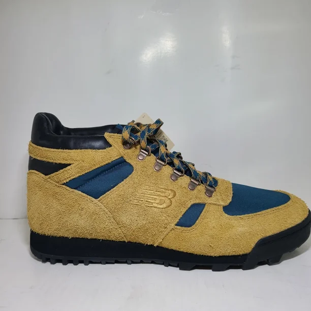 New Balance Urainaa Rainier Trail Suede Sneaker Hiking Boots Tan Teal Sz 14D
