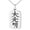 Silver, variant on Stainless Steel Reiki Dai Ko Myo Master Engraved Small Rectangle Dog Tag Charm Pendant Necklace
