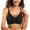 Black, variant on Women Support Solid Bra Front Buckle Lace Edge Seamless Yoga Sleep Bra for Movement and Comfortable Support M White