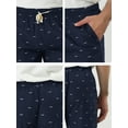thumbnail image 7 of INSPIRE CHIC Men's Shorts Drawstring Waist Fish Pattern Beach Summer Board Shorts 30 Navy Blue, 7 of 7