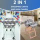 thumbnail image 3 of Funda para carrito de compras para bebé y funda para silla alta 2 en 1, cojín protector para carrito de bebé portátil para supermercado, funda para carrito de compras lavable a máquina, 3 of 7