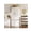Washed White, variant on Tall Freestanding Kitchen Pantry Cabinet with Microwave Stand, Doors & Shelves, Wooden Hutch Storage Organizer for Kitchen Living Bathroom, Washed White