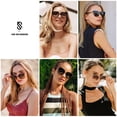 thumbnail image 2 of Lentes de Sol SOJOS Fashion Cuadrados SJ2196 para Mujer Negro/Gris, 2 of 5
