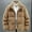 Coffee, variant on Mens Corduroy Coats Winter Loose Hypertrophy Down Jacket Liner Thickened Inside and Outside to Wear Cold White Duck Down Coat