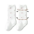 thumbnail image 6 of Cotton Ruffled Mid-tube Socks Baby Girls Boys Knee High Socks Cute Infant Striped Long Stockings, 6 of 8