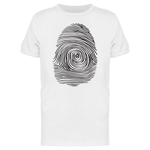 Finger Print Silhouette T-Shirt Men -Image by Shutterstock, Male x-Large
