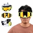 thumbnail image 3 of Gafas de seguridad para motocicletas resistentes al viento, a la arena y a los rayos ultravioleta, color negro y amarillo, para condiciones extremas de conducción, 3 of 8