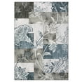 thumbnail image 2 of FairOnly 10' x 13' Extra Large Rug for Office Living Room Bedroom Vintage Rug Modern Floral Print Carpet, Blue Gray, 2 of 7