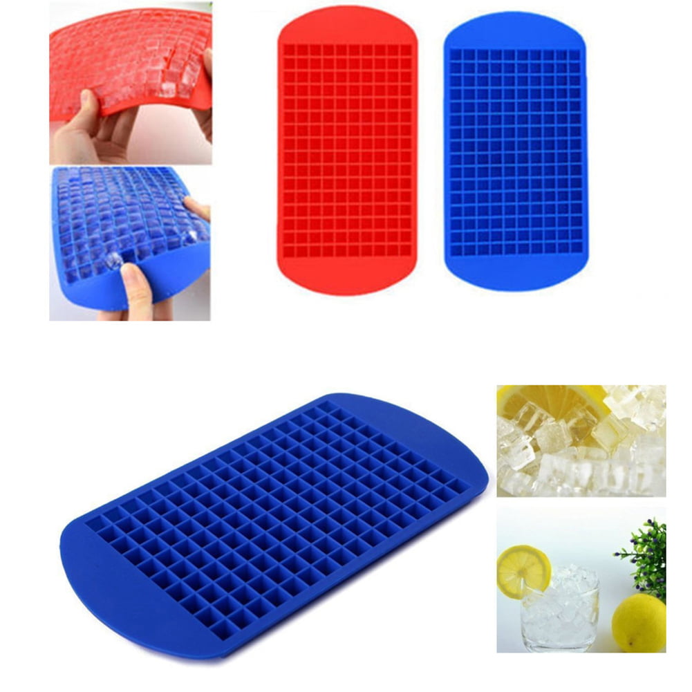 160 Grids Frozen Cubes Silicone Mini Small DIY Ice Cube Tray Ice Maker Mold 
