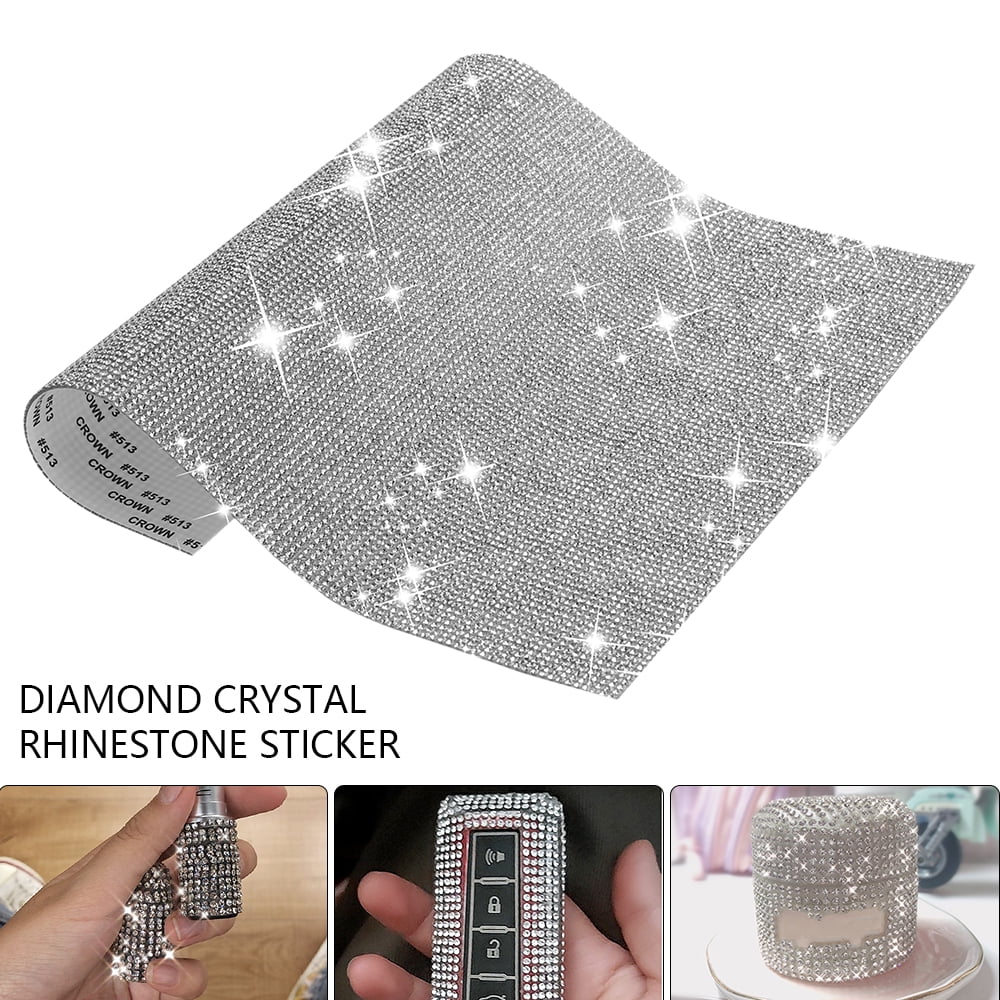1 or 2 Crystal Rhinestone Sticker Sheets Diamante Self Adhesive 9.4 x 7.8 Inch 