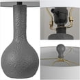 thumbnail image 5 of JONATHAN Y Katee 24.75" Modern Scandinavian Textured Resin/Metal Gourd LED Table Lamp, Gray (Set of 2), 5 of 5