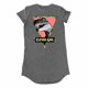 thumbnail image 1 of Jurassic Park - Camiseta Vestido Clever Girl para Mujer (Gris Oscuro Jaspeado), 1 of 2