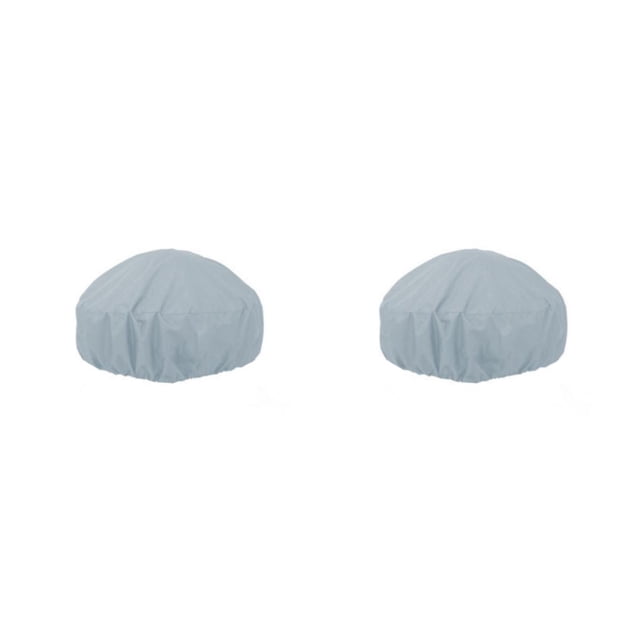 Eigraketly Cubierta impermeable para fogatas de Patio, Protector , refugio para barbacoa, cubierta elástica redonda para polvo, cubiertas para Type4 NO4