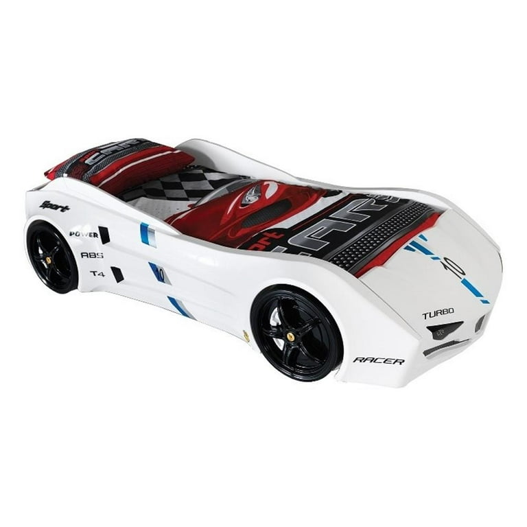 ベッドフレーム titi racer car bed Titi Racer Modern Wood TT Twin Race Car Bed with Remote
