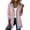 Pink-A, variant on Longline Casual Jacket With Denim Like Notched Lapel Loose Fit Oversized Outerwear Coat