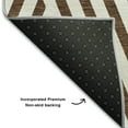 thumbnail image 3 of Addison Rugs Mayfield Washable Transitional Geometric Brown Rectangle Rug, 1'8" x 2'6", 3 of 5