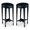 Black, variant on Home Square Oval Accent Table in Plantation Cherry - Set of 2