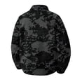thumbnail image 6 of Havenx Men's Camo Corduroy Jacket Long Sleeve Button Down Shirt Jacket with Pockets Lapel Collar Camouflage Print Coat Casual Western Loose Fit Fall Winter Clothes,Black L, 6 of 6