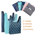 thumbnail image 1 of Amdohai Reusable Folding Bags Grocery Totes Recycle Washable Pocketable Ripstop Eco-friendly Shopping Traveling Bags, 1 of 8