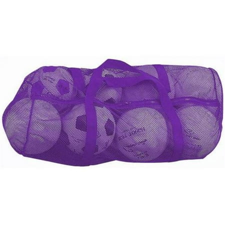 Champion Sports BC088P 36 in. x 15 in. Zippered Mesh Bag - Purple