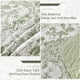 thumbnail image 5 of Juego de edredón WONGS BEDDING Botanical King, 3 piezas, color verde salvia, 5 of 7