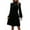 Black, variant on Mengpipi Womens Velvet Dresses Long Sleeve Mock Neck Wedding Guest Fall Formal Dress, S-XL