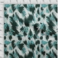 thumbnail image 4 of oneOone Silk Tabby Teal Green Fabric Animal Skin Diy Clothing Quilting Fabric Print Fabric By Yard 42 Inch Wide, 4 of 6
