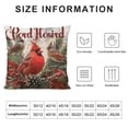 thumbnail image 5 of Qinduosi Cardinals Appear When Angels are Near Throw Pillow Cover Always with Us Pillow Covers Pillow Cover for Home Sofa Bedroom Livingroom  White, 5 of 5