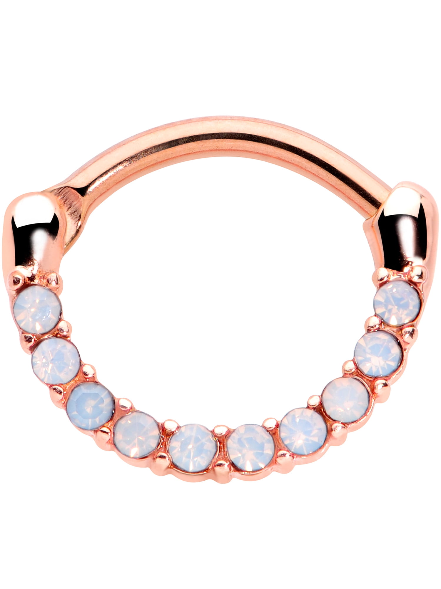 Body Candy 16G Womens PVD Steel Septum Jewelry Rosy Aurora Daith Tragus